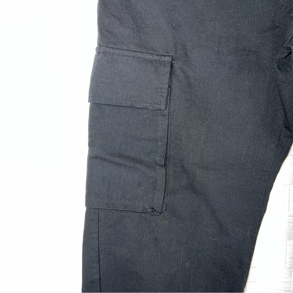 SHEIN Black Zipper Fly Flap Tapered Pants Women's M - Picture 4 of 9